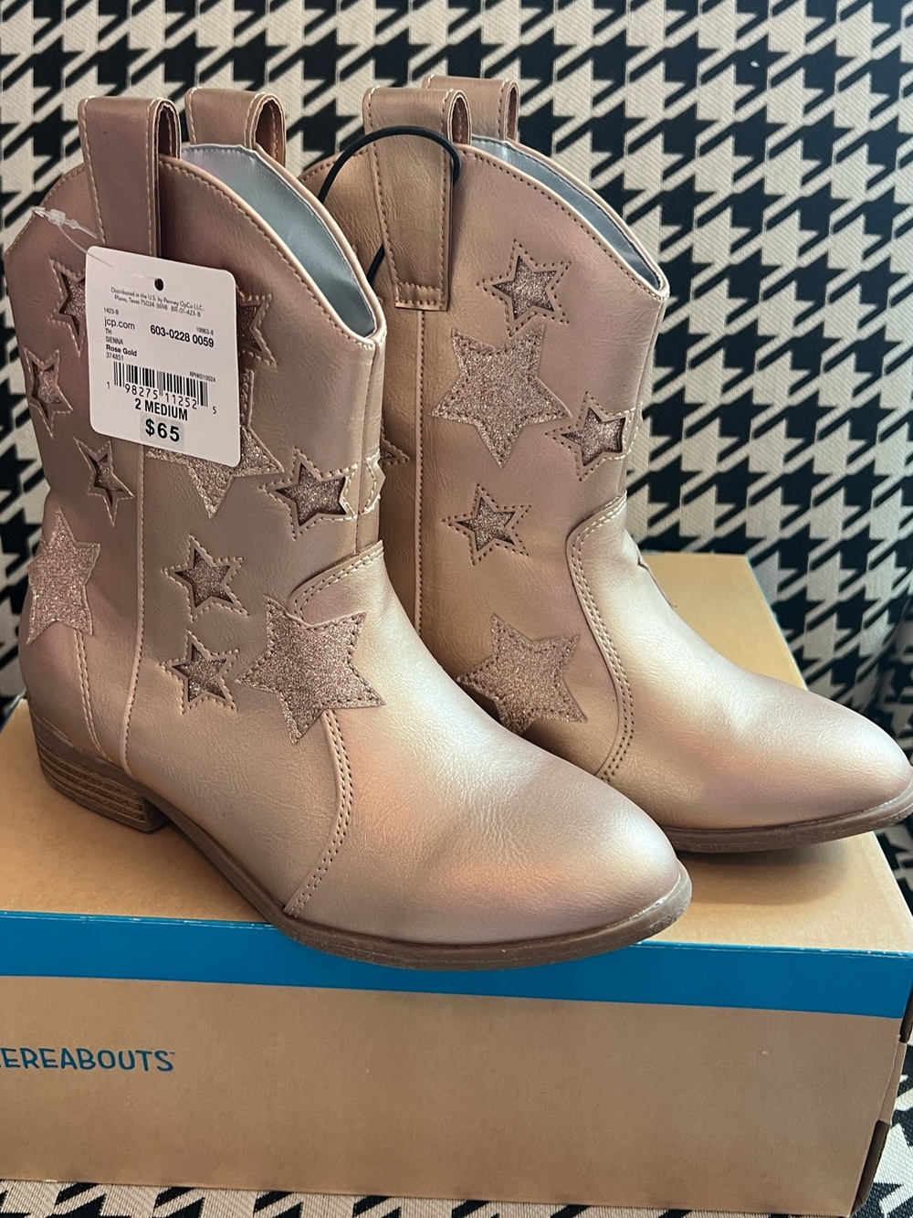 Thereabouts Girls Sienna Flat Heel Cowboy Boots-Size 2